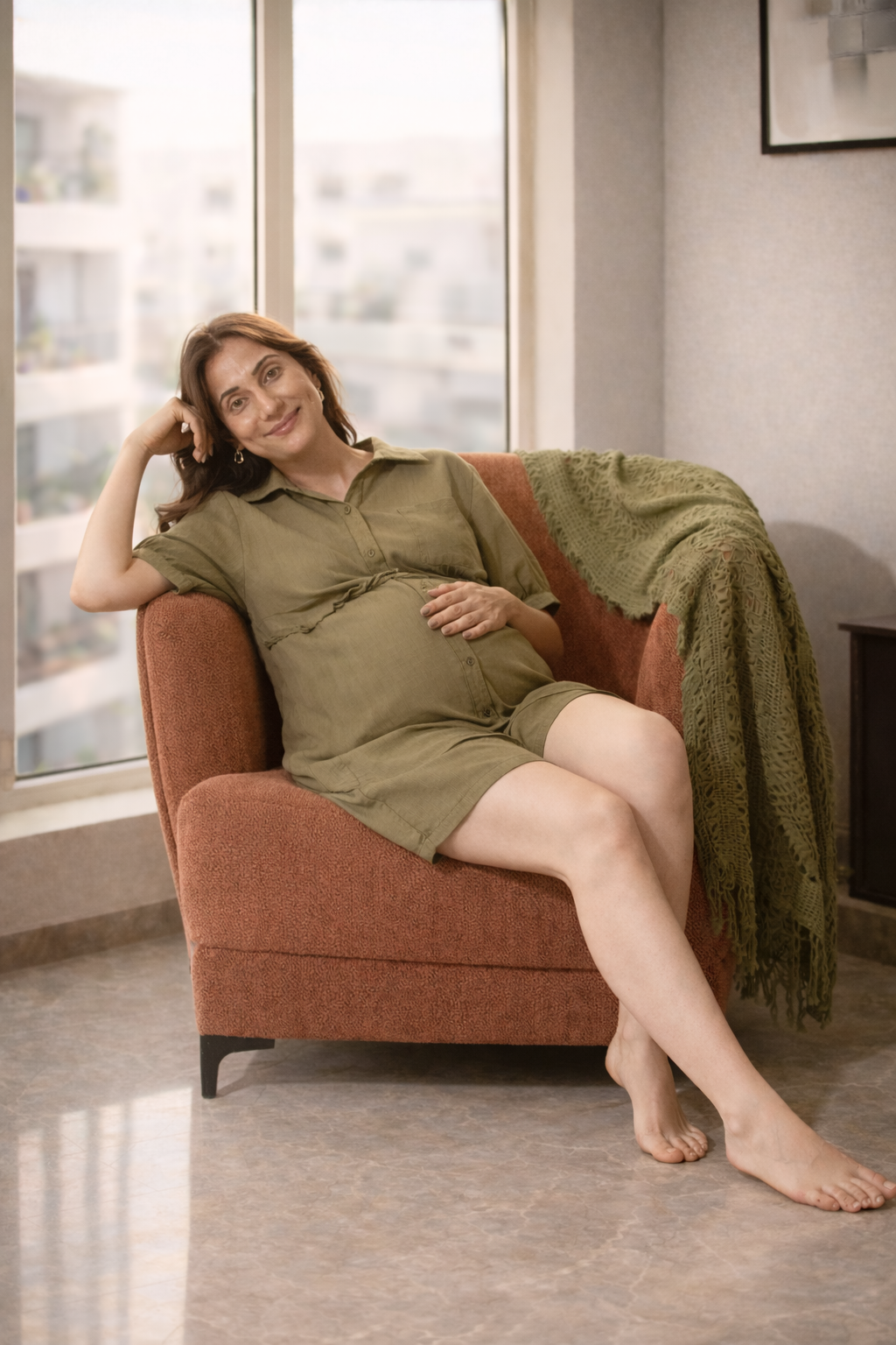 The Soft Landing Co-ord Set Olive