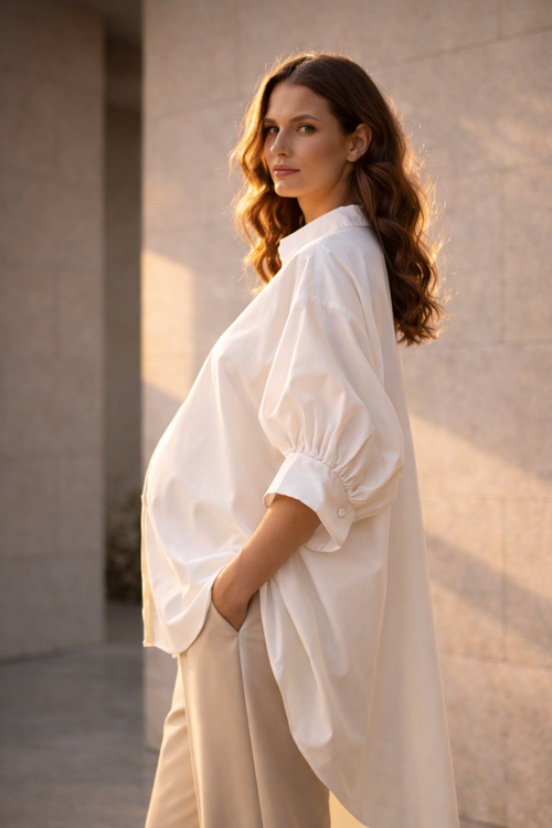 The Infinity Drape Blouse