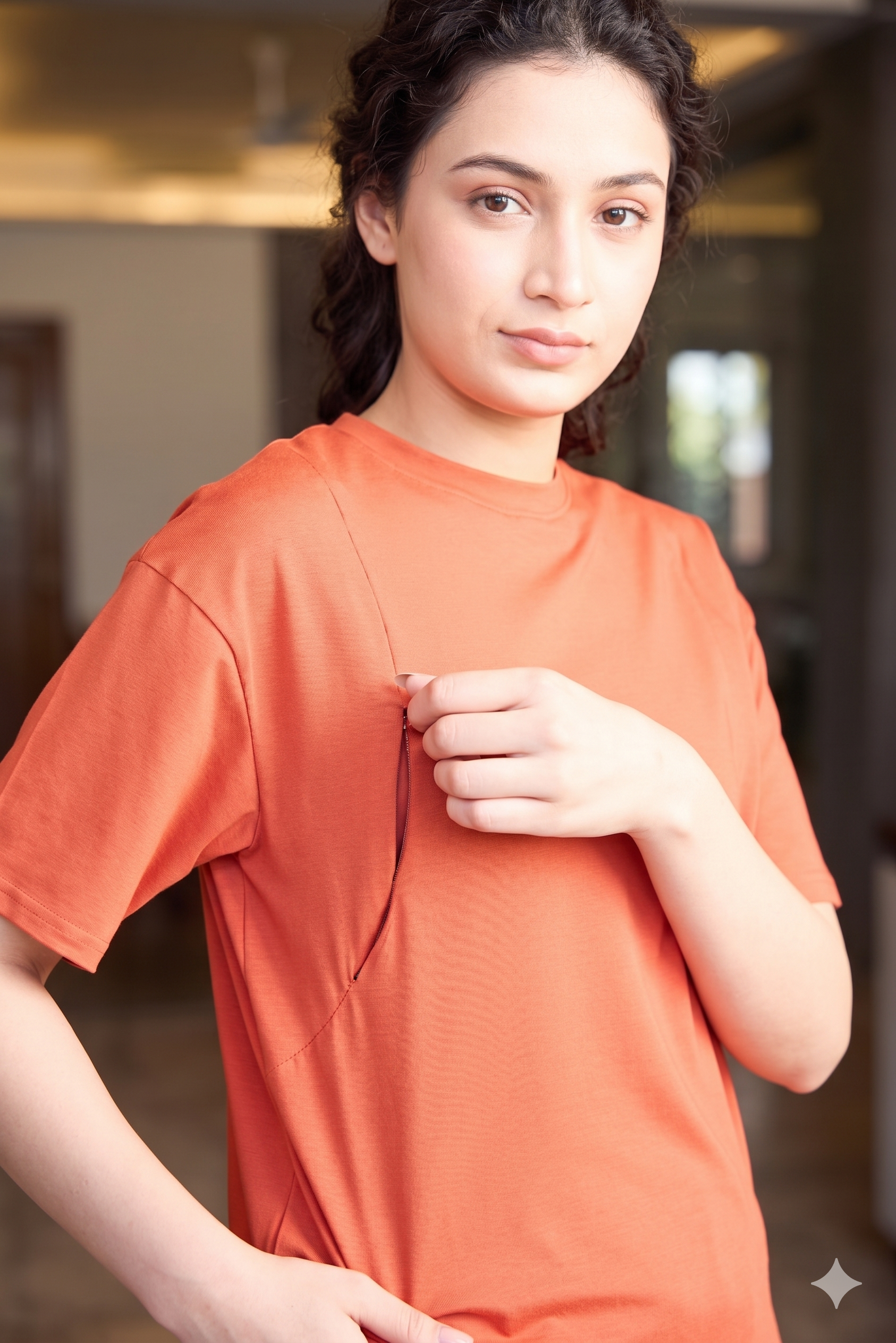 The Everyday Ease Nursing Top - Rust