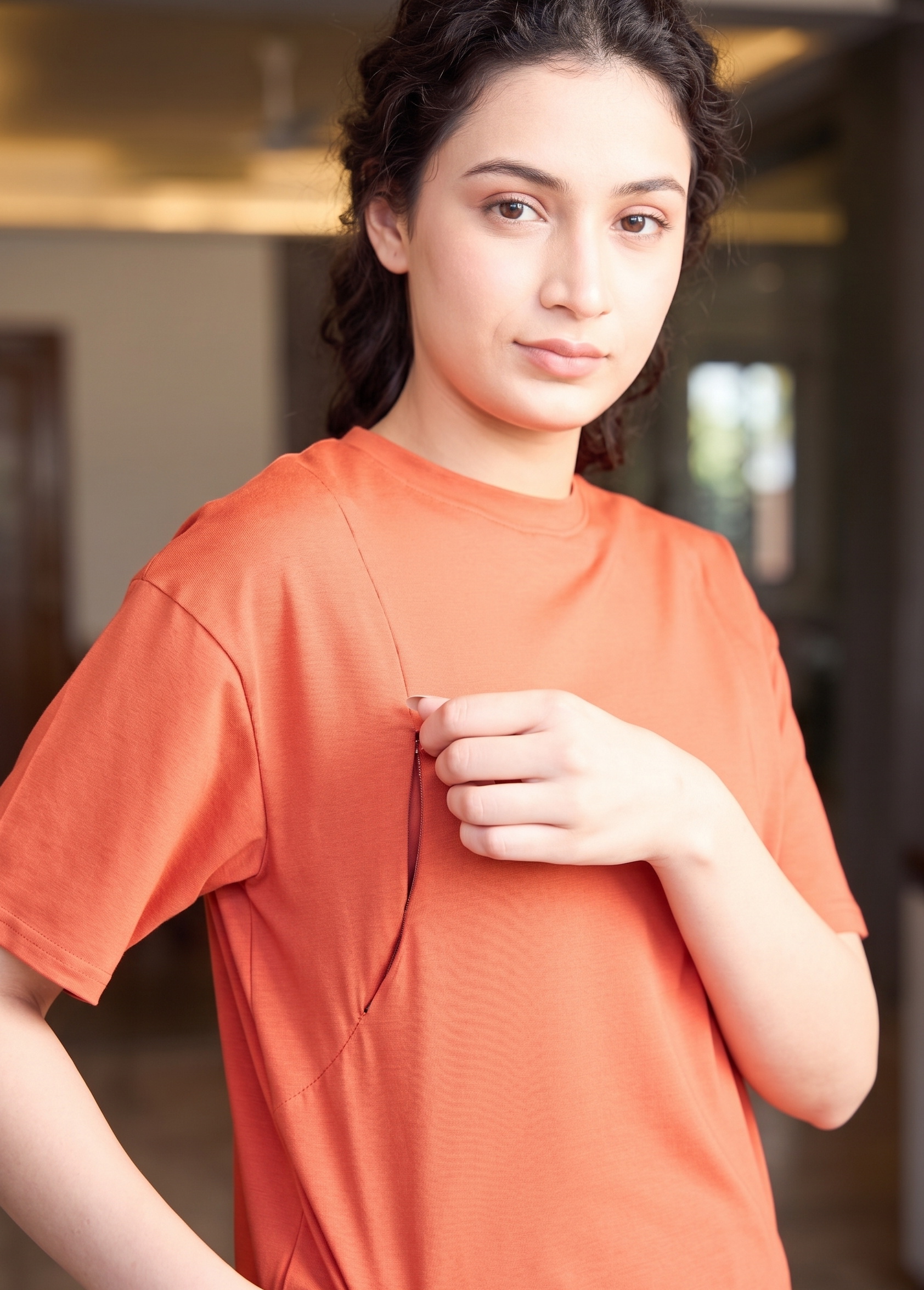 The Everyday Ease Nursing Top - Rust