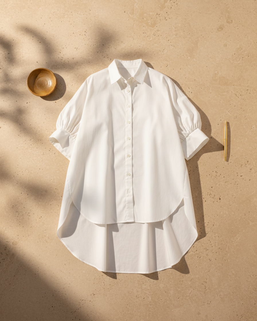 The Infinity Drape Blouse